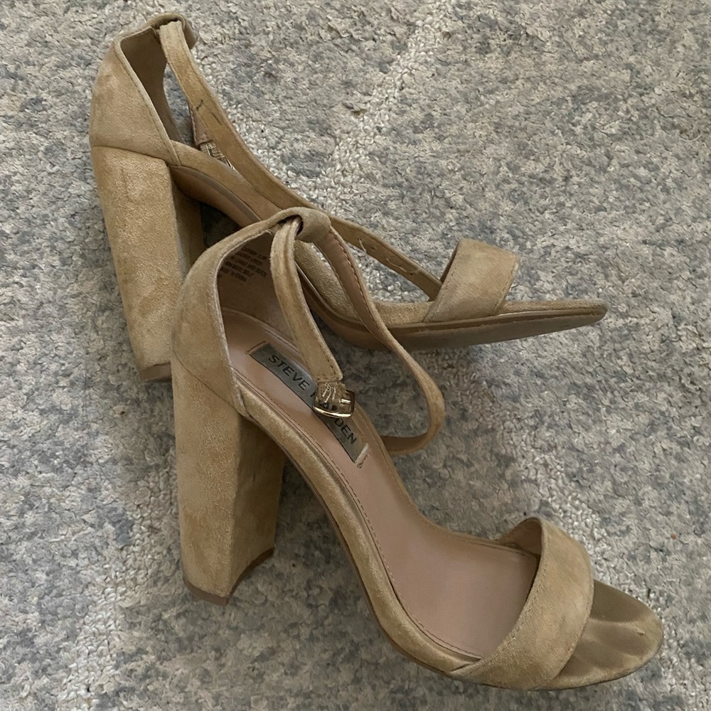 Nude Steve Madden Sandal Heels